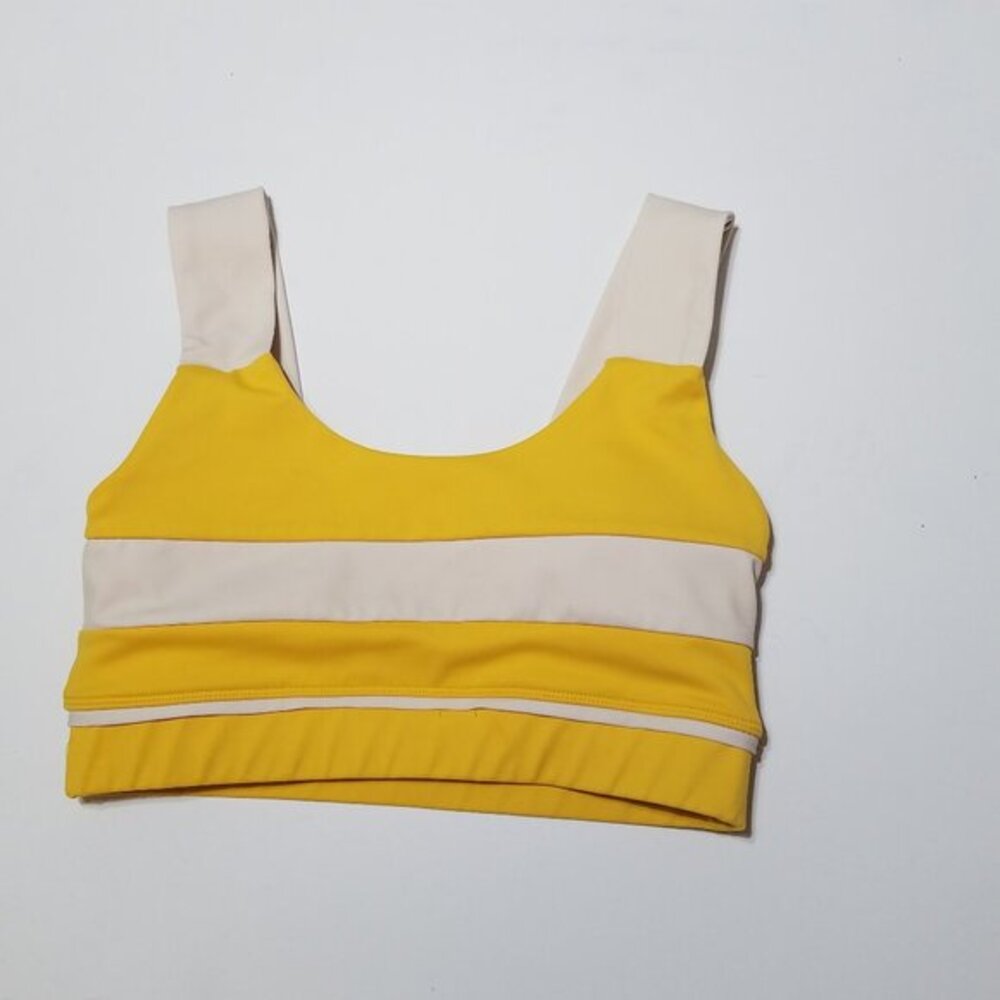 ALLFENIX Sports Bra Padded Yellow Size S